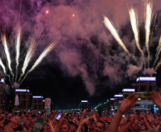 O grupo Gipsy Kings durante a apresentacao do seu show dentro da programacao do Verao Maior Parana, em Matinhos - 16/02/2026