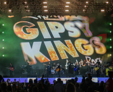 O grupo Gipsy Kings durante a apresentacao do seu show dentro da programacao do Verao Maior Parana, em Matinhos - 16/02/2026
