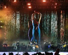 O grupo Gipsy Kings durante a apresentacao do seu show dentro da programacao do Verao Maior Parana, em Matinhos - 16/02/2026