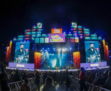 O grupo Gipsy Kings durante a apresentacao do seu show dentro da programacao do Verao Maior Parana, em Matinhos - 16/02/2026