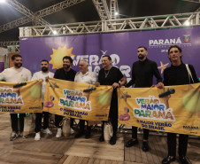 O grupo Gipsy Kings durante a apresentacao do seu show dentro da programacao do Verao Maior Parana, em Matinhos - 16/02/2026