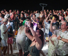 O grupo Gipsy Kings durante a apresentacao do seu show dentro da programacao do Verao Maior Parana, em Matinhos - 16/02/2026