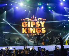O grupo Gipsy Kings durante a apresentacao do seu show dentro da programacao do Verao Maior Parana, em Matinhos - 16/02/2026