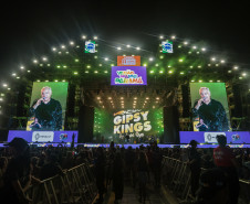 O grupo Gipsy Kings durante a apresentacao do seu show dentro da programacao do Verao Maior Parana, em Matinhos - 16/02/2026