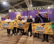 O grupo Gipsy Kings durante a apresentacao do seu show dentro da programacao do Verao Maior Parana, em Matinhos - 16/02/2026