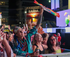 O grupo Gipsy Kings durante a apresentacao do seu show dentro da programacao do Verao Maior Parana, em Matinhos - 16/02/2026