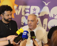 O grupo Gipsy Kings durante a apresentacao do seu show dentro da programacao do Verao Maior Parana, em Matinhos - 16/02/2026