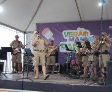 Nem a chuva afastou o público: Banda da PMPR agita o Palco Sunset em Shangri-lá