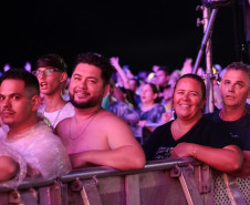 A dupla Zezé Di Camargo e Luciano durante a apresentação do seu show dentro da programação do Verão Maior Paraná, em Matinhos - 07/02/2026