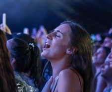 A dupla Zezé Di Camargo e Luciano durante a apresentação do seu show dentro da programação do Verão Maior Paraná, em Matinhos - 07/02/2026