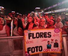 A dupla Zezé Di Camargo e Luciano durante a apresentação do seu show dentro da programação do Verão Maior Paraná, em Matinhos - 07/02/2026