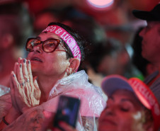 A dupla Zezé Di Camargo e Luciano durante a apresentação do seu show dentro da programação do Verão Maior Paraná, em Matinhos - 07/02/2026