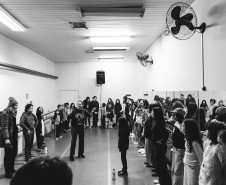 Projeto grandioso: concerto dos 41 anos da OSP mobiliza 230 artistas e crianças no Guairão 