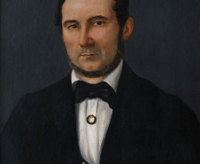 Cel. Joaquim Cândido Corrêa (pai de Iria Corrêa). Óleo sobre tela. 80 x 62 cm.