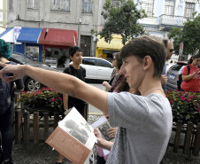 O estudante Leonardo Scremin reparou em detalhes únicos do centro de Curitiba. 