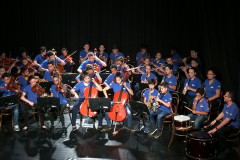 Orquestra do Projeto Garoto Cidadão faz concerto no hall térreo da Biblioteca Pública