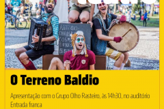 Grupo Olho Rasteiro apresenta a peça O Terreno Baldio na Biblioteca Pública
