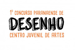 Identidade visual do 1º Concurso Paranaense de Desenho do Centro Juvenil de Artes