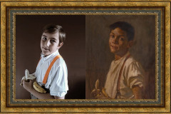 Alunos do Cetro Juvenil de Artes fazem releitura de obras de grandes artistas paranaenses.