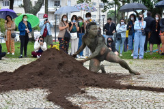O MUPA recebeu no sábado e domingo a mestre em biologia e artista indígena contemporânea Uýra, diretamente da Amazônia Central