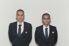 Dupla apresenta no MUPA performance sobre o trabalho dos profissionais de segurança. Na foto, Amador e Jr. Segurança Patrimonial