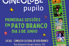 Pato Branco ganha Cineclube Pupilo, um clube de cinema para toda a família