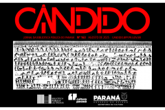 Banner inspirado no projeto gráfico de Miran, primeira edição de Catatau (1975).