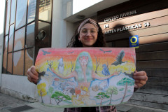 Aluna do Centro Juvenil de Artes Plásticas ganha premiação de desenho sobre meio ambiente