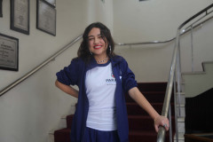 Isabelle Cristina Adriano, 15 anos, aluna do Colégio Paula Gomes, vê no Balé Teatro Guaíra uma inspiração para o futuro.