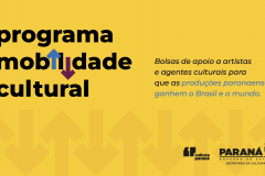 Mobilidade Cultural: SEEC lança nova edição de edital para circulação de artistas e agentes culturais do Paraná