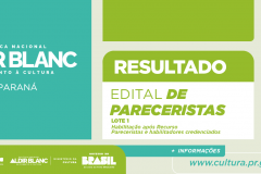 Secretaria da Cultura divulga dois resultados do Edital de Pareceristas e Habilitadores de Projetos Culturais