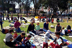 Biblioteca organiza mais um Piquenique Literário nesta quinta-feira.