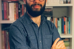 Estevão Azevedo ministra oficina de contos na Biblioteca.