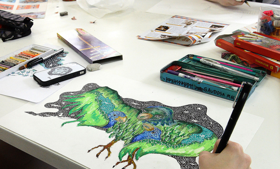 Os desenhos devem ser criados de próprio punho em técnica livre, como grafite, lápis de cor, lápis aquarelado, aquarela, giz de cera, giz pastel, canetas hidrográficas, entre outros.