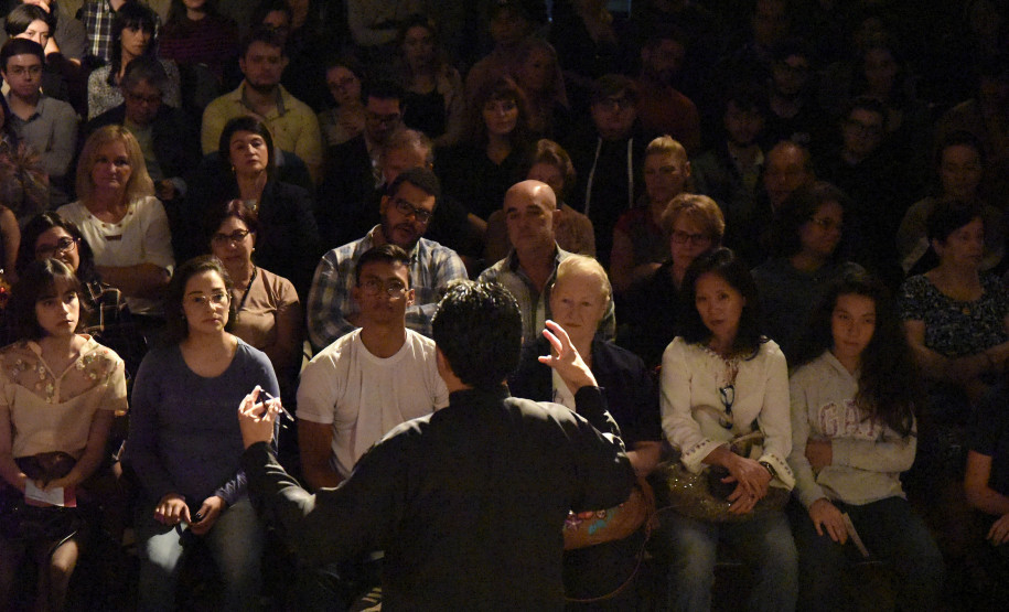 Apresentação da Camerata UTFPR no Museu Paranaense em 10 de maio de 2019. Foto Kraw Penas/SECC