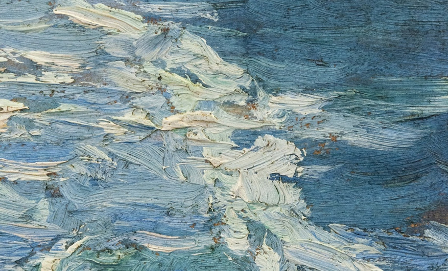 Obra Lange. Lange de Morretes. Mar, eterno mar, 1927 (detalhe). Foto Ingrid Schmaedecke