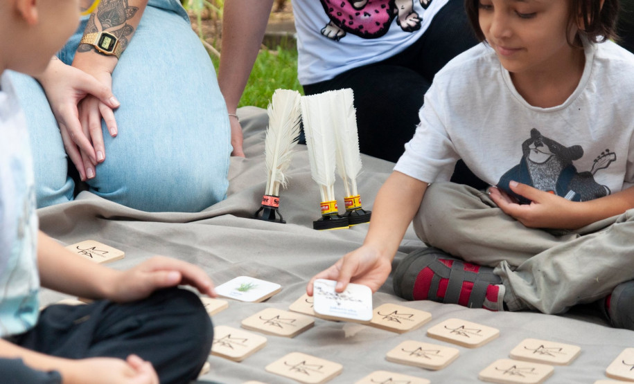 Jogo da memória com palavras de origem indígena estão disponíveis para download. Foto Ingrid Schmaedecke/MUPA