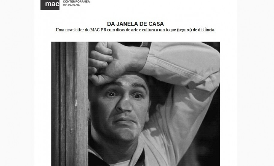 Da janela de casa é a nova newsletter do MAC-PR