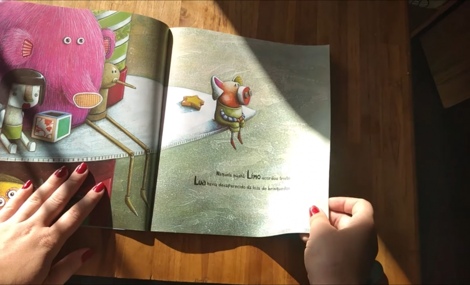 Seção Infantil Convida conta a história Lino, do escritor e ilustrador André Neves. Imagem Reprodução YouTube.