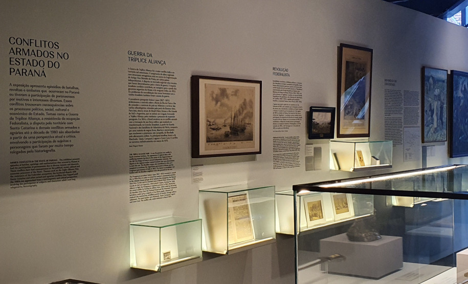 Exposição Conflitos Armados no Paraná. Foto Richard Romanini/MUPA