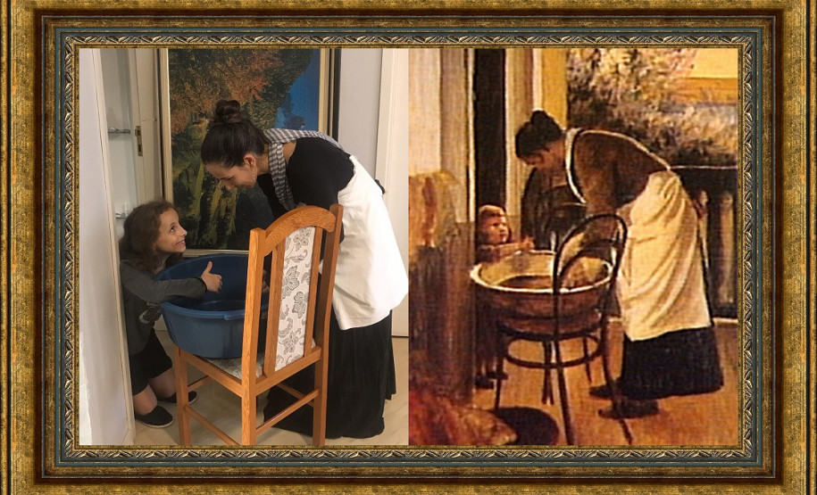 Alunos do Cetro Juvenil de Artes fazem releitura de obras de grandes artistas paranaenses.