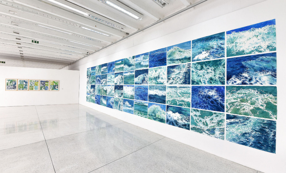 Imagens da exposição Verdeazul