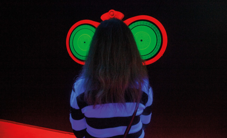 Público interage com obra do MON