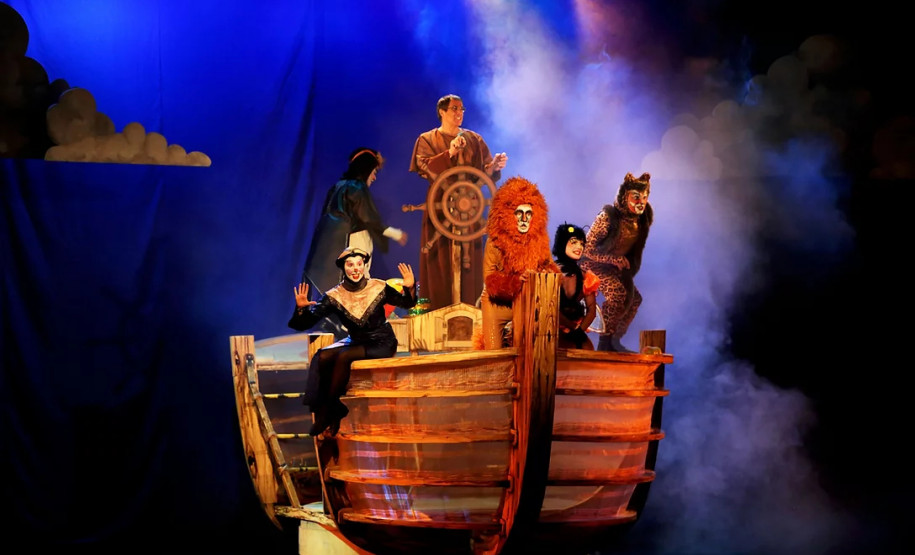 Imagem do espetáculo infantil A Arca de Noé