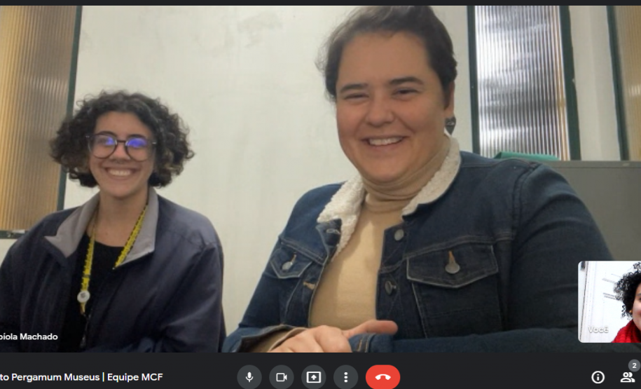 Treinamento remoto sobre plataforma Pergamum