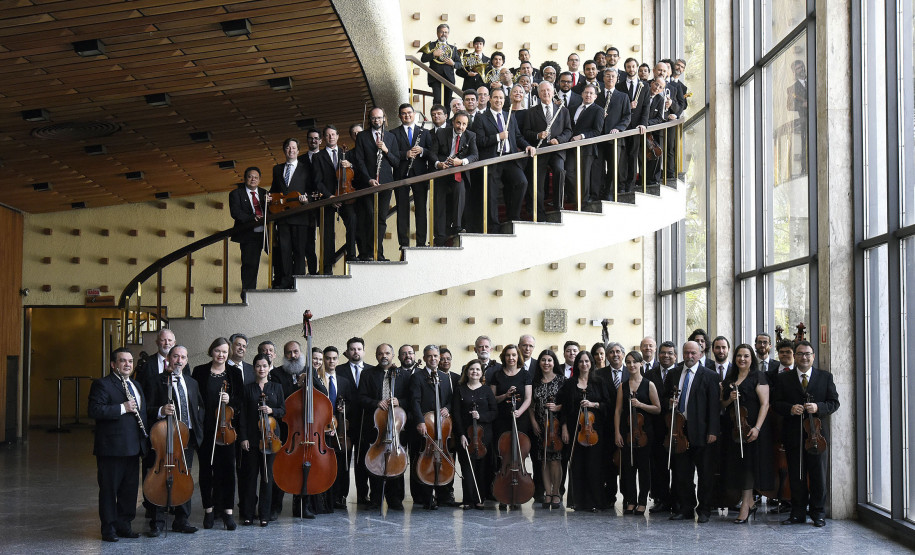 Músicos da Orquestra Sinfônica do Paraná