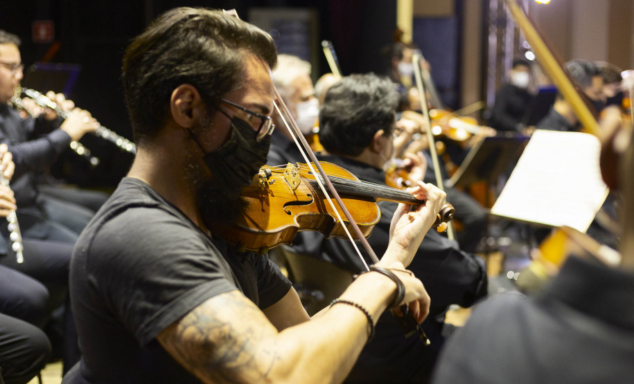 Músicos da Orquestra Sinfônica do Paraná