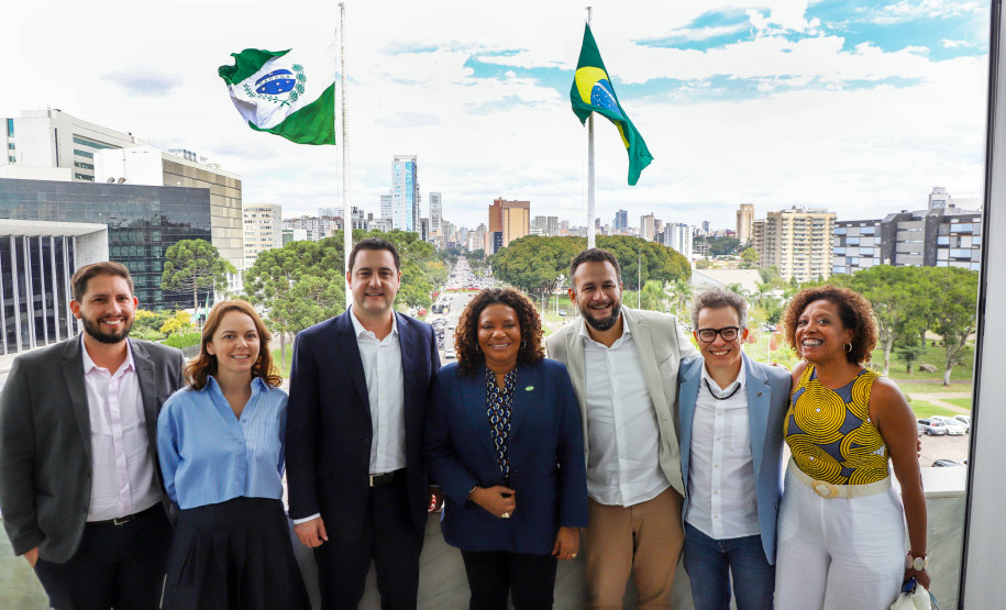 Governador Carlos Massa Ratinhos Junior recebe a Ministra da Cultura Margareth Menezes