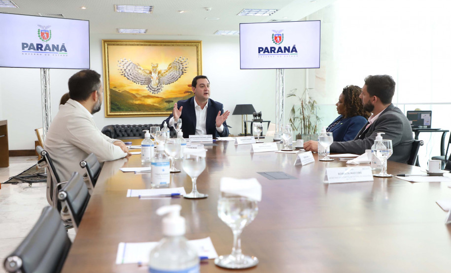 Governador Carlos Massa Ratinhos Junior recebe a Ministra da Cultura Margareth Menezes