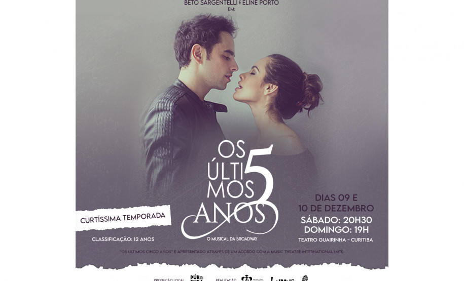 Musical premiado chega ao Guairinha neste fim de semana